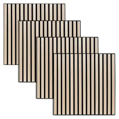 Prix Réduit Lot de 4 panneaux décoratifs tasseaux bois Colva
