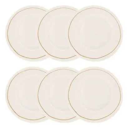 Lot de 6 assiettes creuses « Selena » Livraison Express