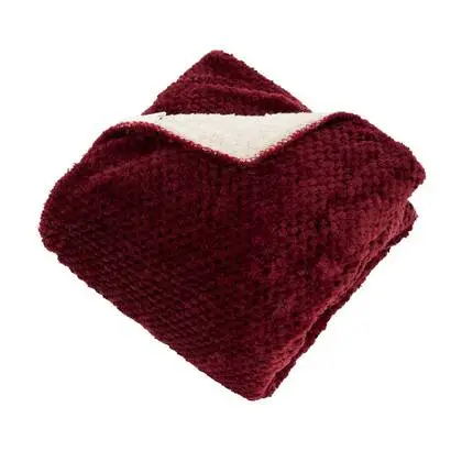 Offre Limitée Plaid flanelle effet sherpa "Lyno"