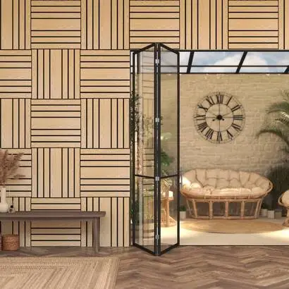 Remise Panneau décoratif tasseaux bois "Colva"