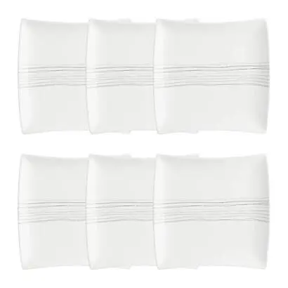 Lot de 6 assiettes &agrave; dessert « Lignes » Acheter En Ligne