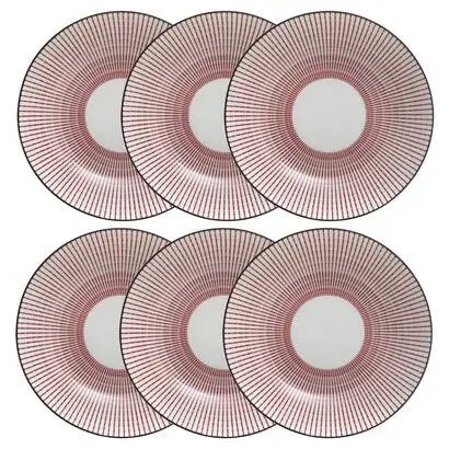 Soldes Lot de 6 assiettes creuses « Lunis »