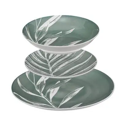 Solde Service de table 18 pi&egrave;ces »Green Harmony »