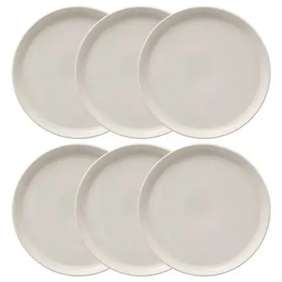 Vente Flash Lot de 6 assiettes plates « Nora »