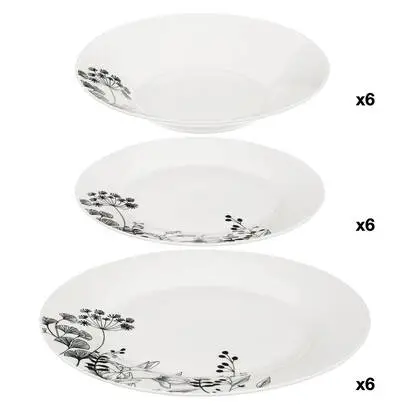 Livraison Express Service de table"White Floral"