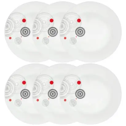 Prix Réduit Lot de 6 assiettes plates "Instant"