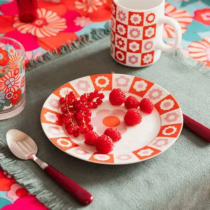 Acheter En Ligne Lot de 6 assiettes &agrave; dessert « Bloomorama »