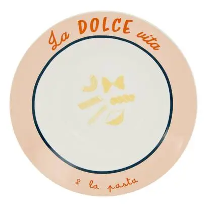 Expédition Rapide Lot de 6 assiettes &agrave; p&acirc;tes »Della Pasta »