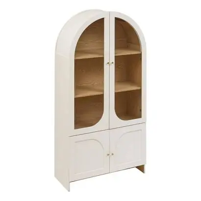 Vaisselier 4 portes 4 &eacute;tag&egrave;res « Fleur de rose » Offre Exclusive