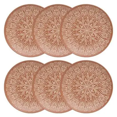 Lot de 6 assiettes plates"Ines" Jusqu'à Épuisement Des Stocks