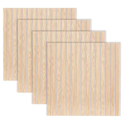 Lot de 4 panneaux décoratifs tasseaux bois "Colva" Nouveauté