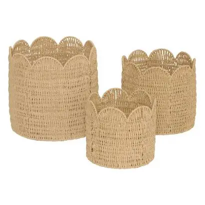 Lot de 3 paniers ronds "Cyrielle" Acheter En Ligne