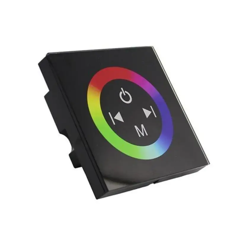 Remise Variateur LED RGB Tactile Noir 12V/24V