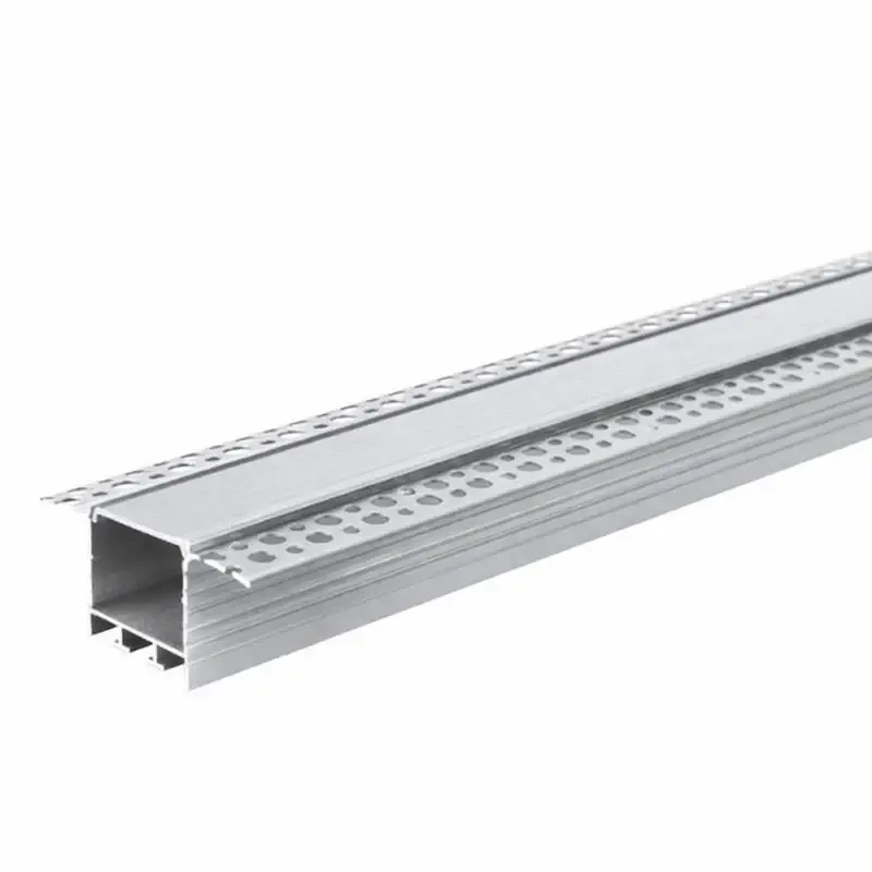 Profilé Encastrable Large 2m Aluminium pour Ruban LED Couvercle Blanc Promotion