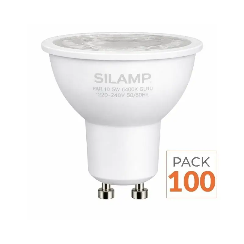 Acheter Direct Ampoule LED GU10 6W 220V SMD2835 PAR16 10LED 100° – Pack de 100