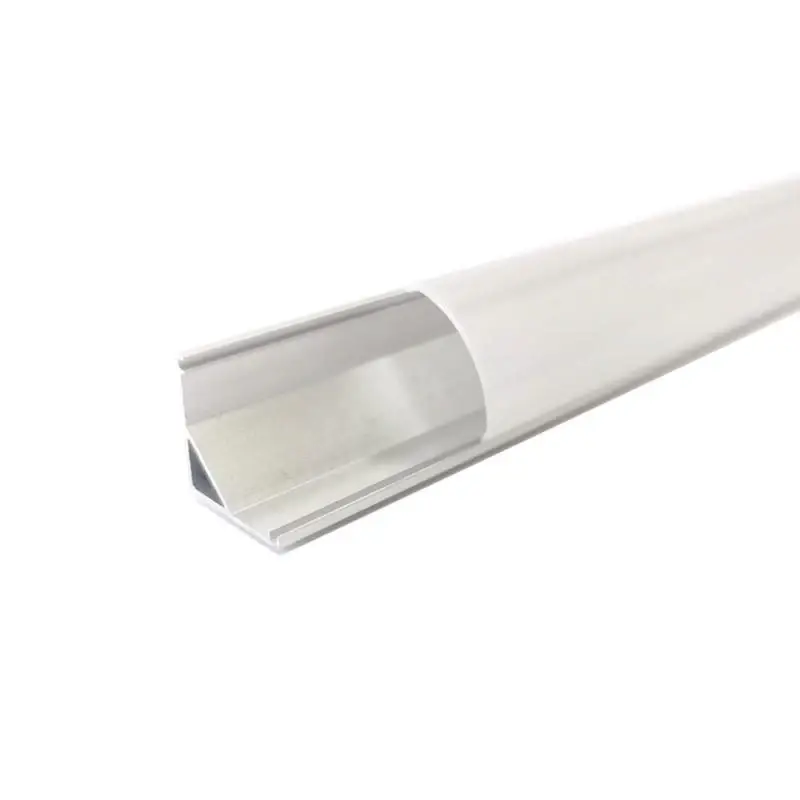 Achetez Aujourd&rsquo;hui Profilé Aluminium Angle 1m pour Ruban LED Couvercle Blanc Opaque
