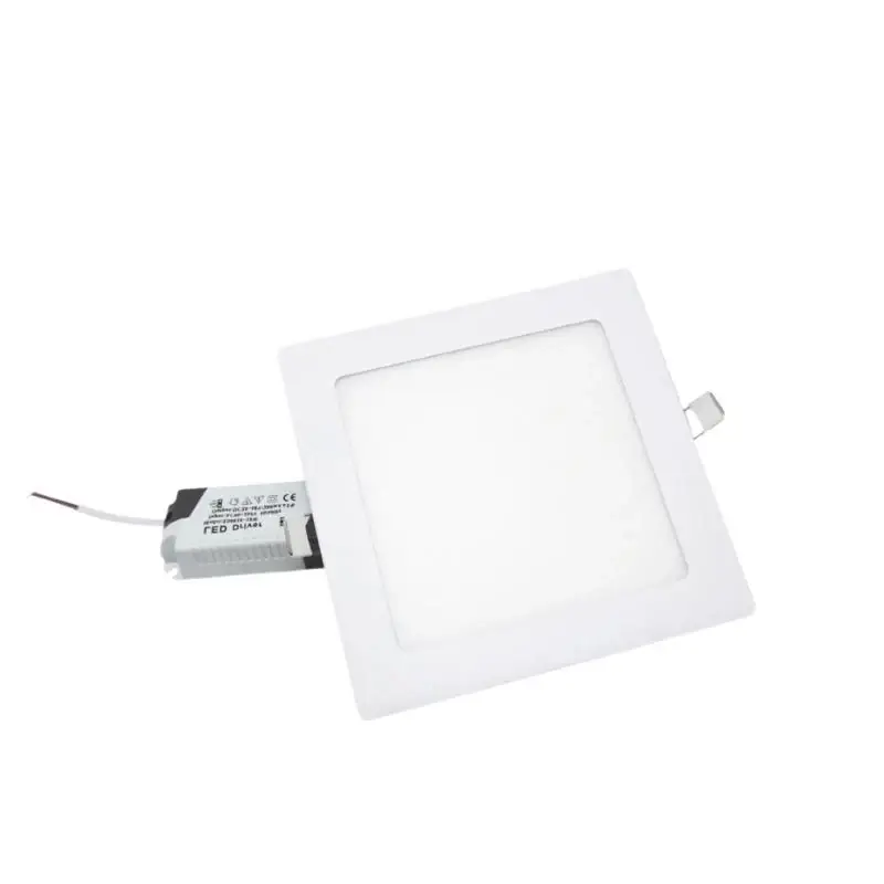 Petit Prix Spot LED Extra Plat Carré 12W Blanc