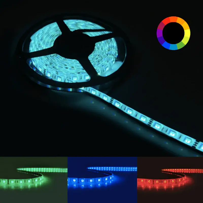 Ruban LED RGB 12V 5M 5050 IP44 60LED/m Offre Du Jour