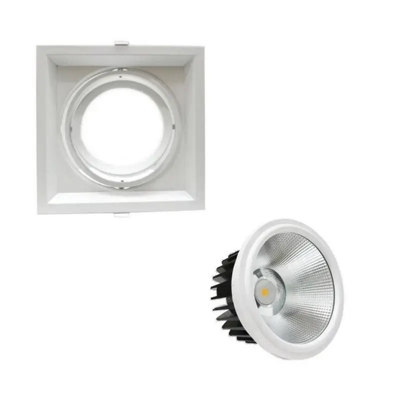 Kit Support AR111 Encastrable Orientable avec Ampoule LED 20W Petit Prix