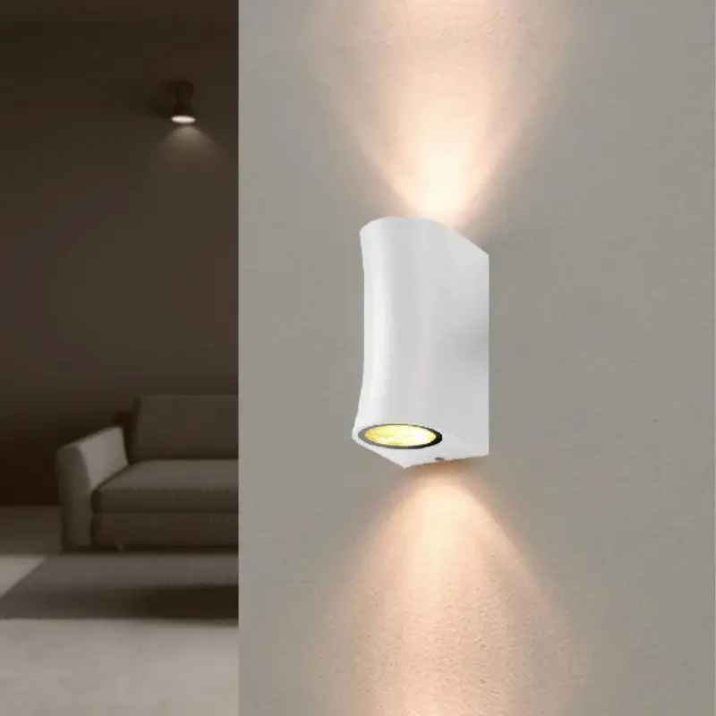 Applique Murale Blanche LED IP44 pour 2 ampoules GU10 Jusqu'à Épuisement Des Stocks
