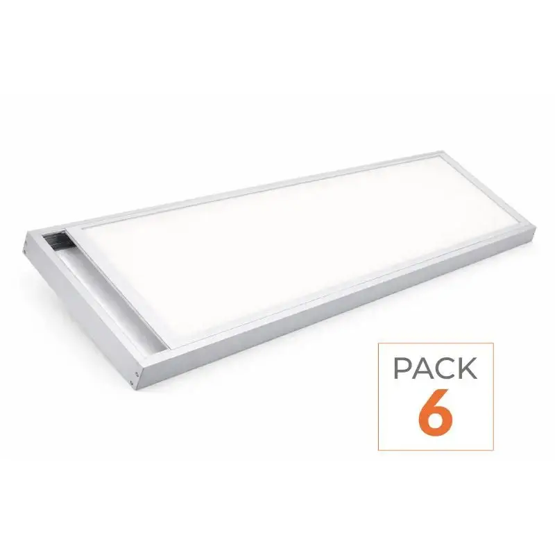 Kit Saillie BLANC pour Panneau LED 120×30 Slim – Pack de 6 Meilleure Vente