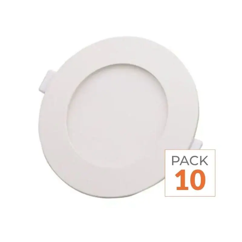 Spot LED Extra Plat Rond 6W Blanc - Pack de 10 Achetez Aujourd'hui