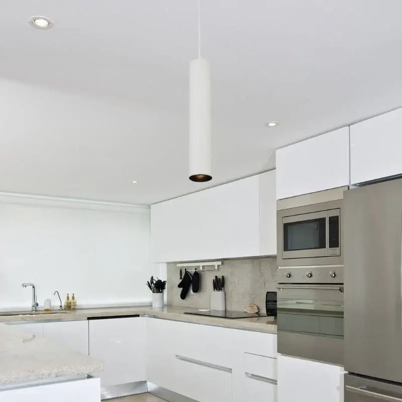 Luminaire Suspendu GU10 IP20 30cm Blanc Dernier Modèle