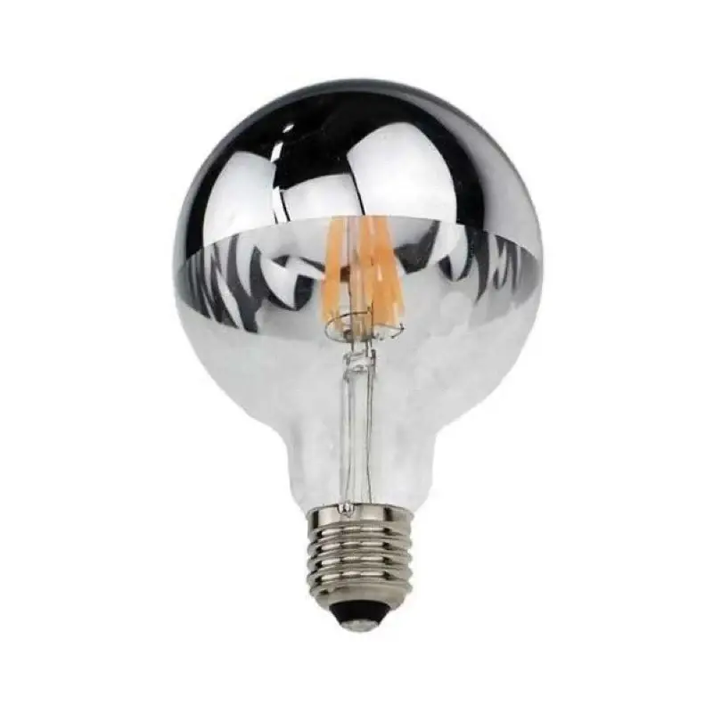 Ampoule LED E27 Filament 7W G95 Reflet Argent Prix Bas