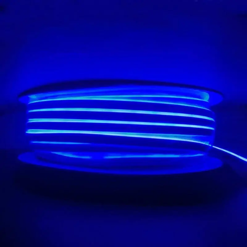 Nouveauté 50m Néon LED Flexible Dimmable 220V BLEU