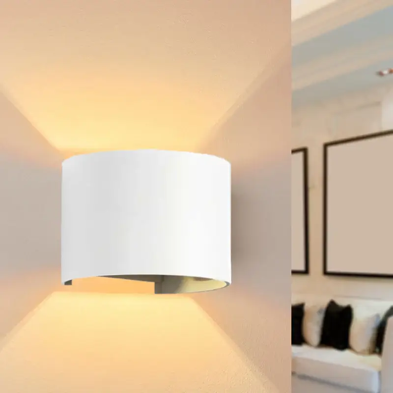 Applique Murale Blanche LED 6W IP54 Rond Paiement Sécurisé