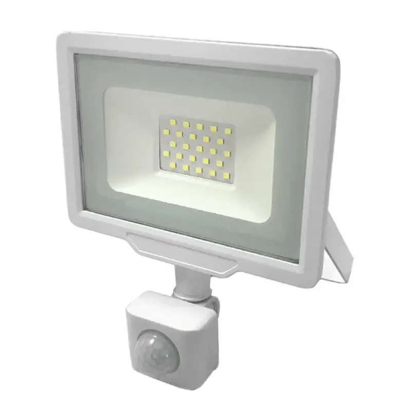 Projecteur LED Extérieur 30W IP65 BLANC avec Détecteur de Mouvement Crépusculaire Prix Réduit