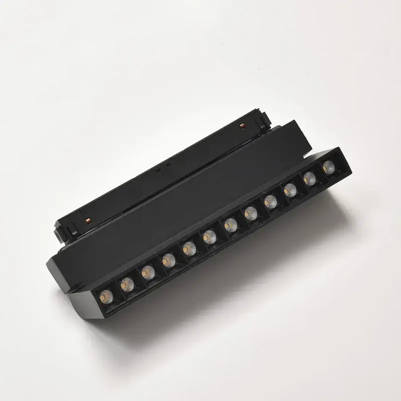 Projecteur LED sur Rail Magnétique 48V DC 12W NOIR Orientable Expédition Rapide