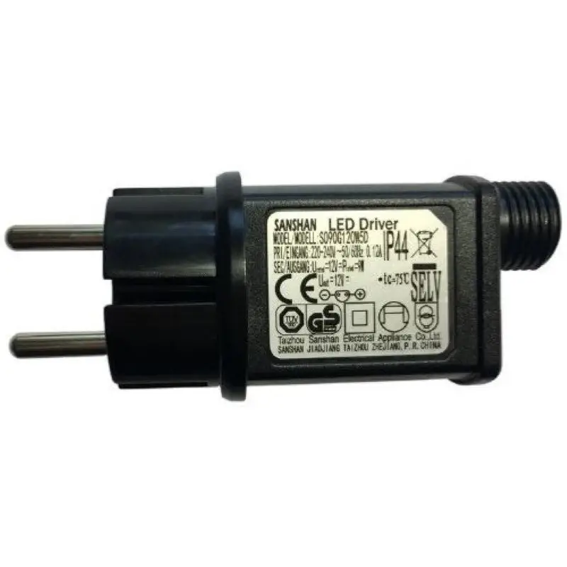 Transformateur Guirlande LED 12V 9W IP44 Multifonctions Livraison Express