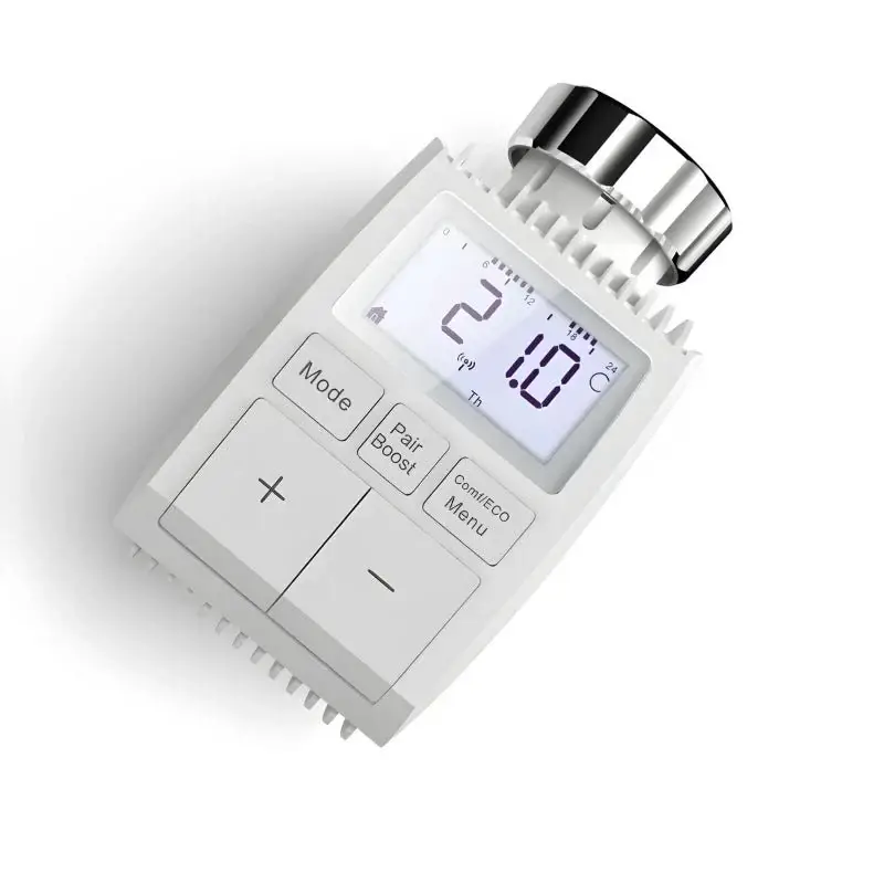 Achetez Aujourd&rsquo;hui Tête Thermostatique Connectée ZigBee Universelle avec Ecran LCD