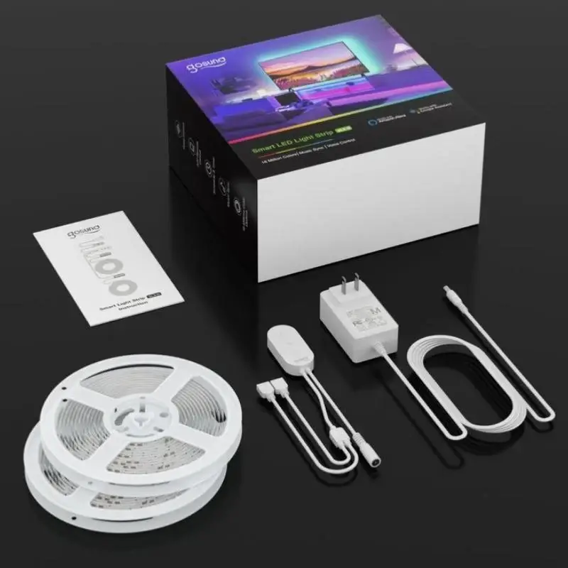 Vente Directe Ruban LED Connecté WiFi RGB 12V 2x5M 30LED/m