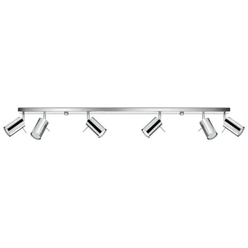 Offre Limitée Plafonnier Spot Orientable Inox pour 6 Ampoules GU10