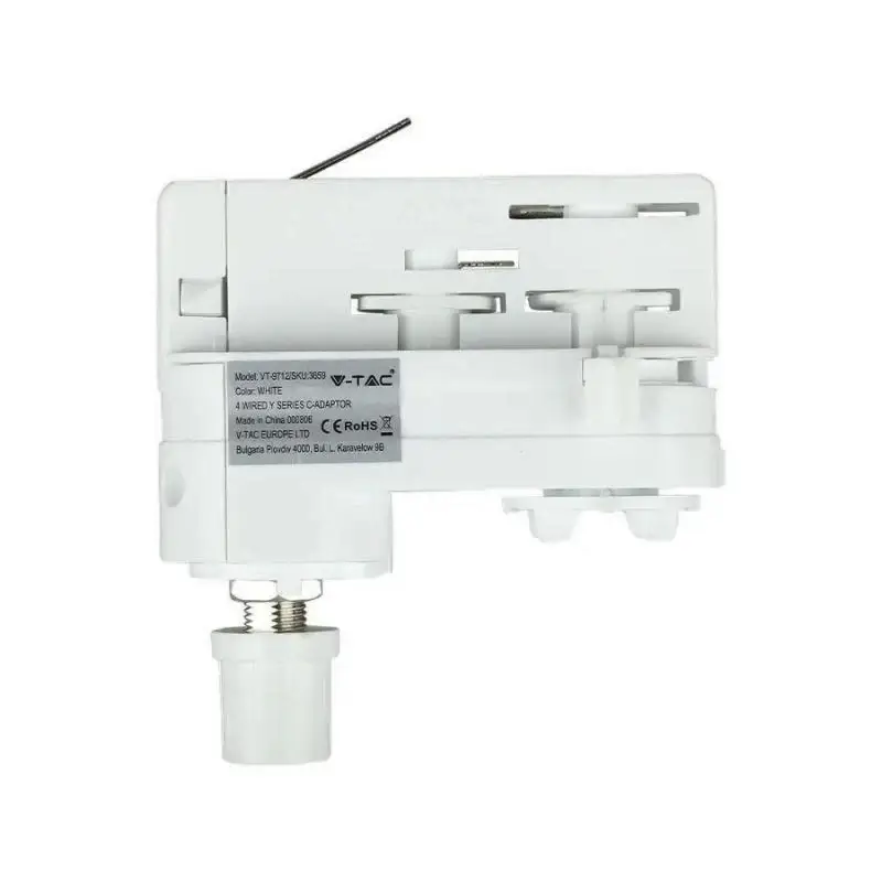 Meilleur Prix Adaptateur Pour Rail Triphasé Blanc