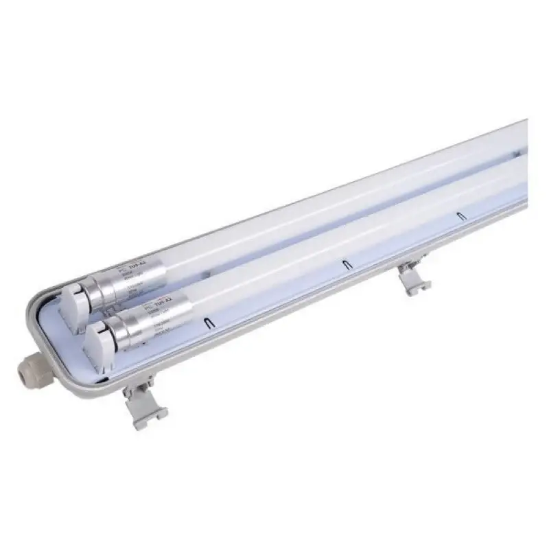 Kit de Réglette LED étanche Double IP65 + 2 Tubes T8 120cm 18W Seulement Aujourd&rsquo;hui