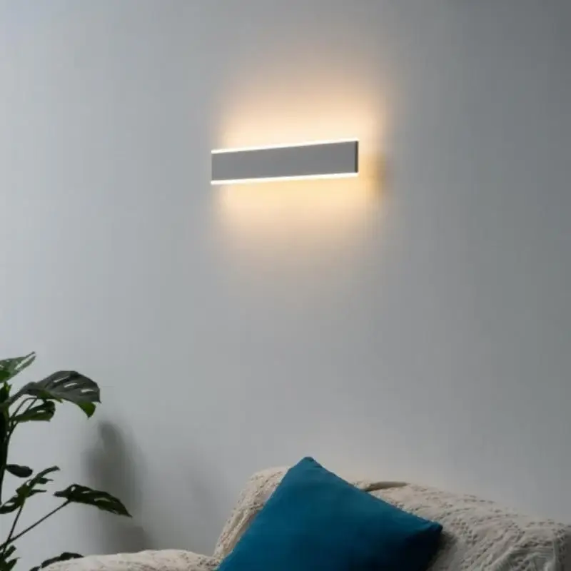 Retour Gratuit Applique Murale Blanche Double Faisceau 60cm 17W Haut rendement 145lm/W IP44