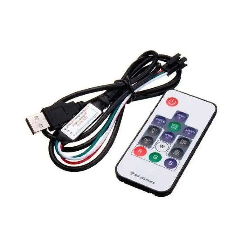 Contrôleur & Télécommande pour ruban Digital 5V RGB Populaire