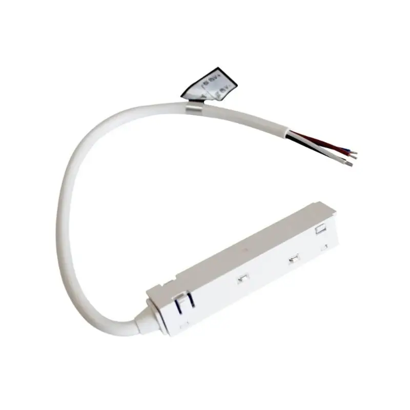 Remise Connecteur Linéaire pour Rail Magnétique 48V 4 fils BLANC