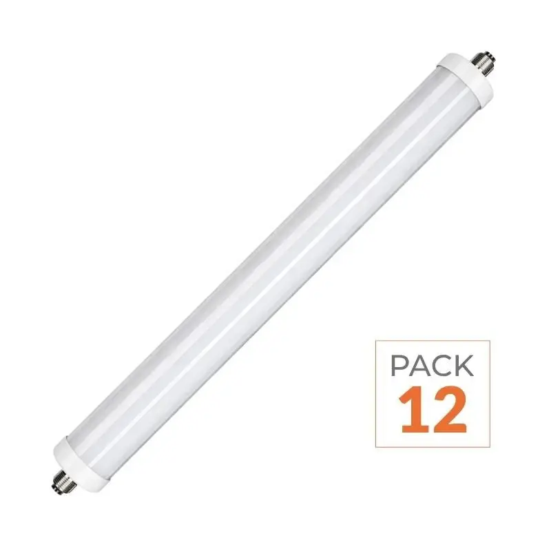 Réglette LED étanche 150cm 48W IP65 120lm/W Interconnectable – Pack de 12 Promotion Saisonnière