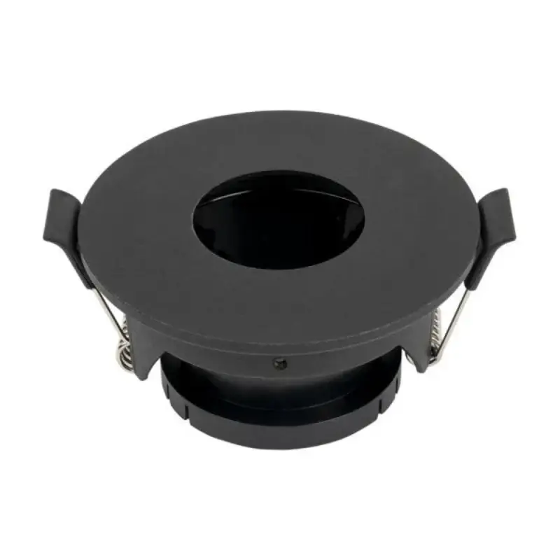 Populaire Support Spot Aluminium GU10 LED Rond Noir Orientable ø83 mm