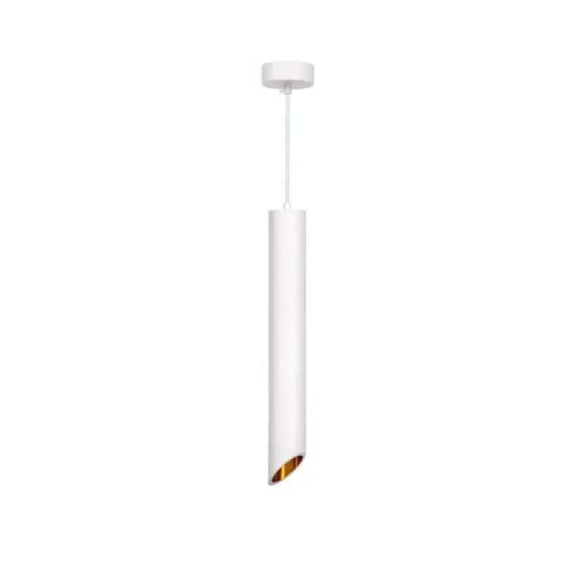 Suspension Luminaire Biseautée GU10 IP20 50cm Blanc / Or Authentique