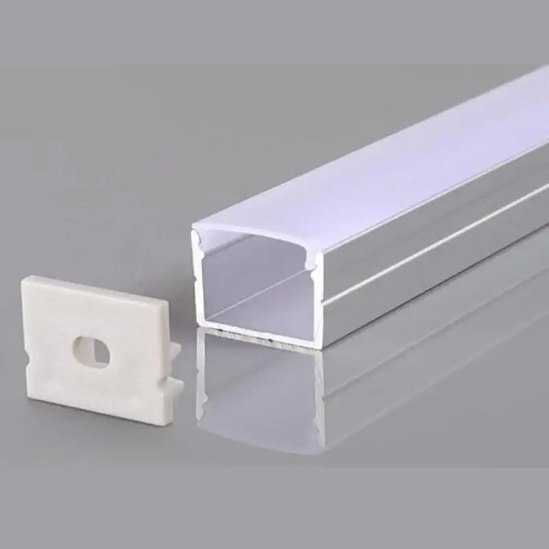 Nouvelle Collection Profilé Aluminium 19x13mm 2m Pour Ruban LED Couvercle Opaque Blanc