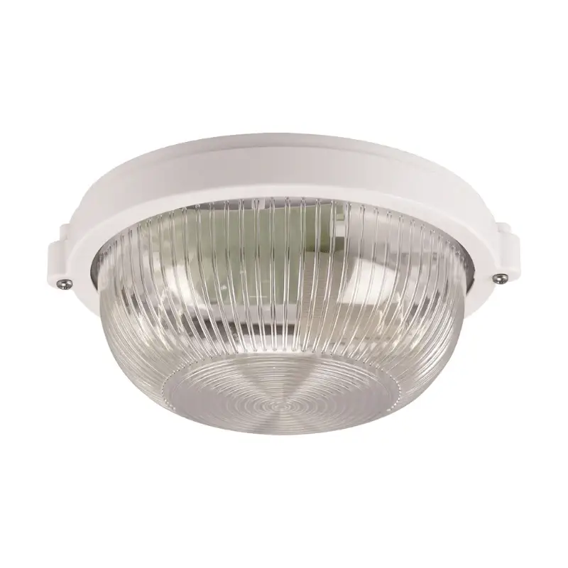 Plafonnier Étanche pour Ampoule E27 Blanc Bon Marché