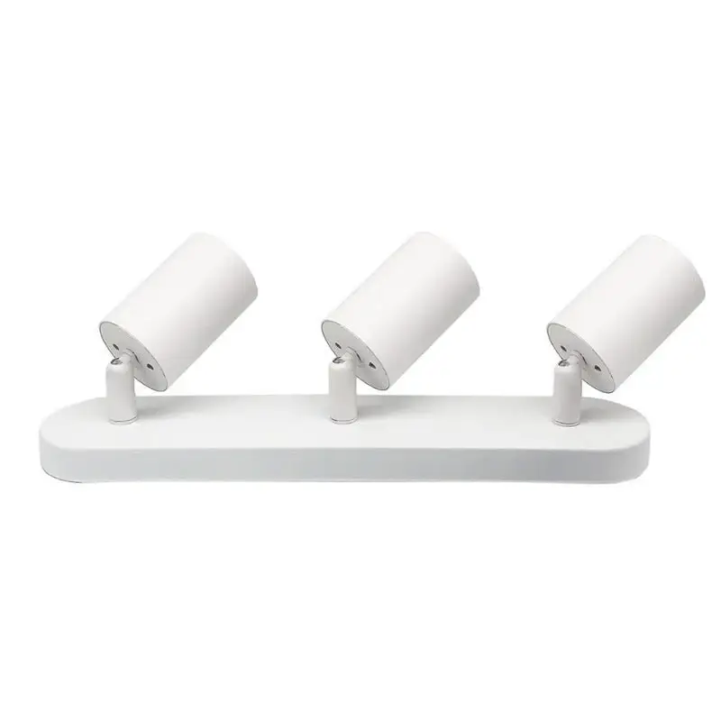 Plafonnier 3 Spots Orientables Alu Blanc pour Ampoule GU10 Affaire À Saisir