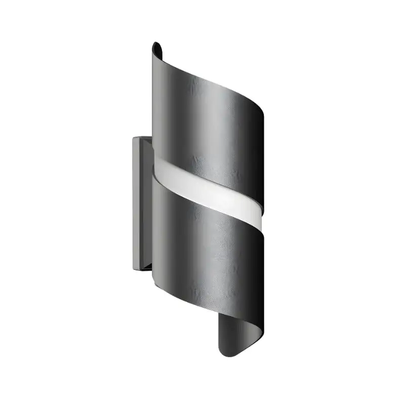 Applique Murale 10W CCT NOIRE IP65 Torsadée – 3000K/4000K/6500K Soldes