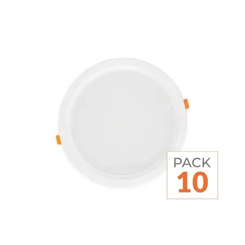Prix Réduit Spot LED Encastrable Plat Étanche 30W BLANC Transformateur Intégré - Pack de 10