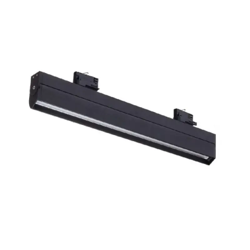 Offre Exclusive Spot LED sur Rail Linéaire Triphasé 60cm 30W Noir Garantie 5 ans